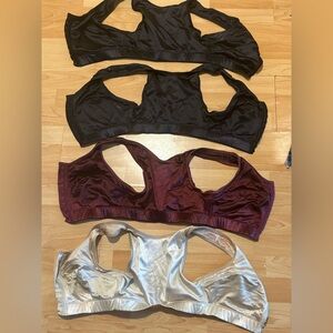 Women's Intimates Set - Black, Burgundy, and Gold size 00-0